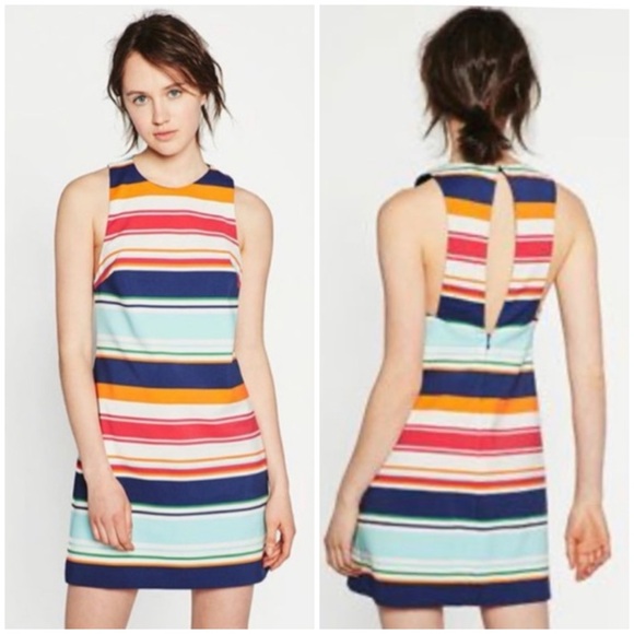 Zara Dresses & Skirts - Zara Striped Mini Dress